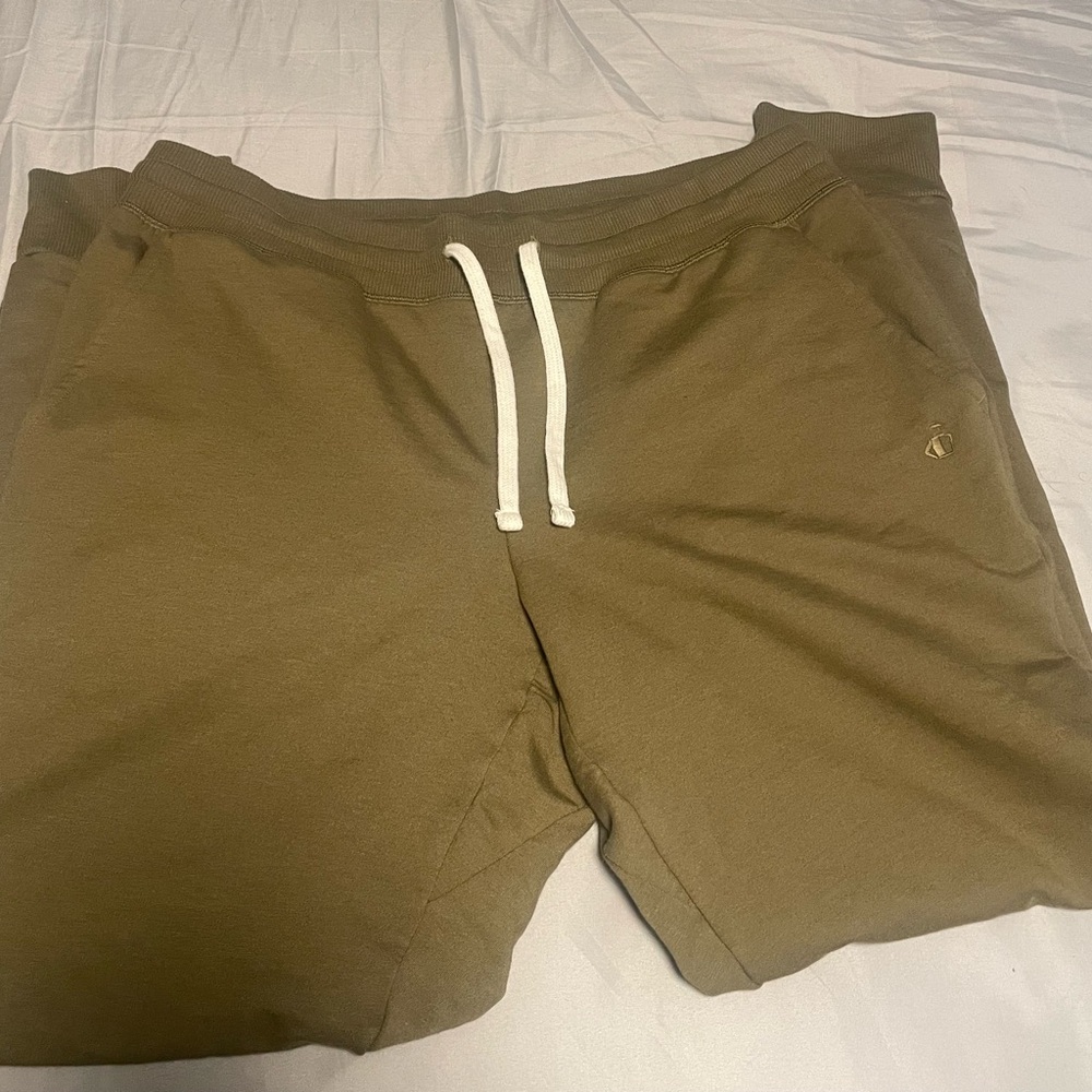 Men’s Jockey Olive Green active cotton joggers Size Large
